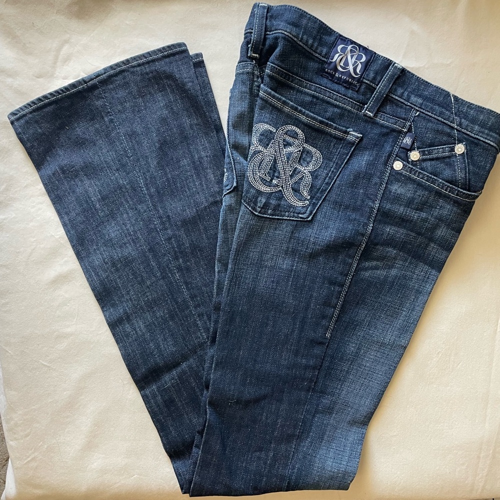 Rock & Republic Dark Blue Boot Cut Jeans